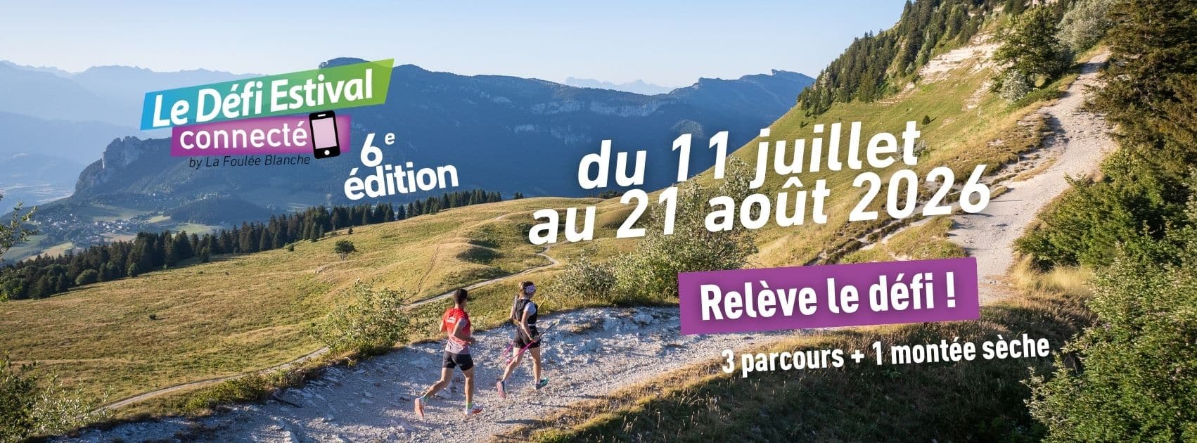 defi estival 2026 banniere Facebook défi estival connecté de la Foulée Blanche du 11 juillet au 21 août 2026